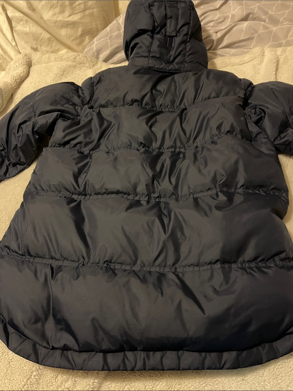 Lands' End Kids Navy Quilted Coat 18 20 - Picture 5 of 6